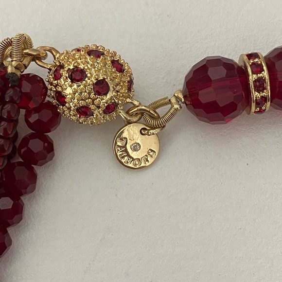 Talbots Ruby bead necklace NWOT - Picture 3 of 6
